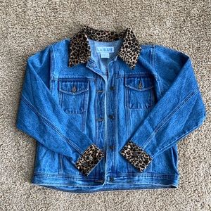 L.A. Blues Leopard Denim Jacket